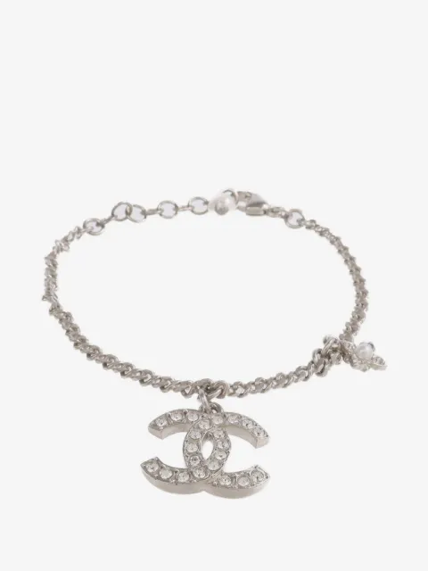 CHANEL Pre-Owned CC crystal-embellished bracelet