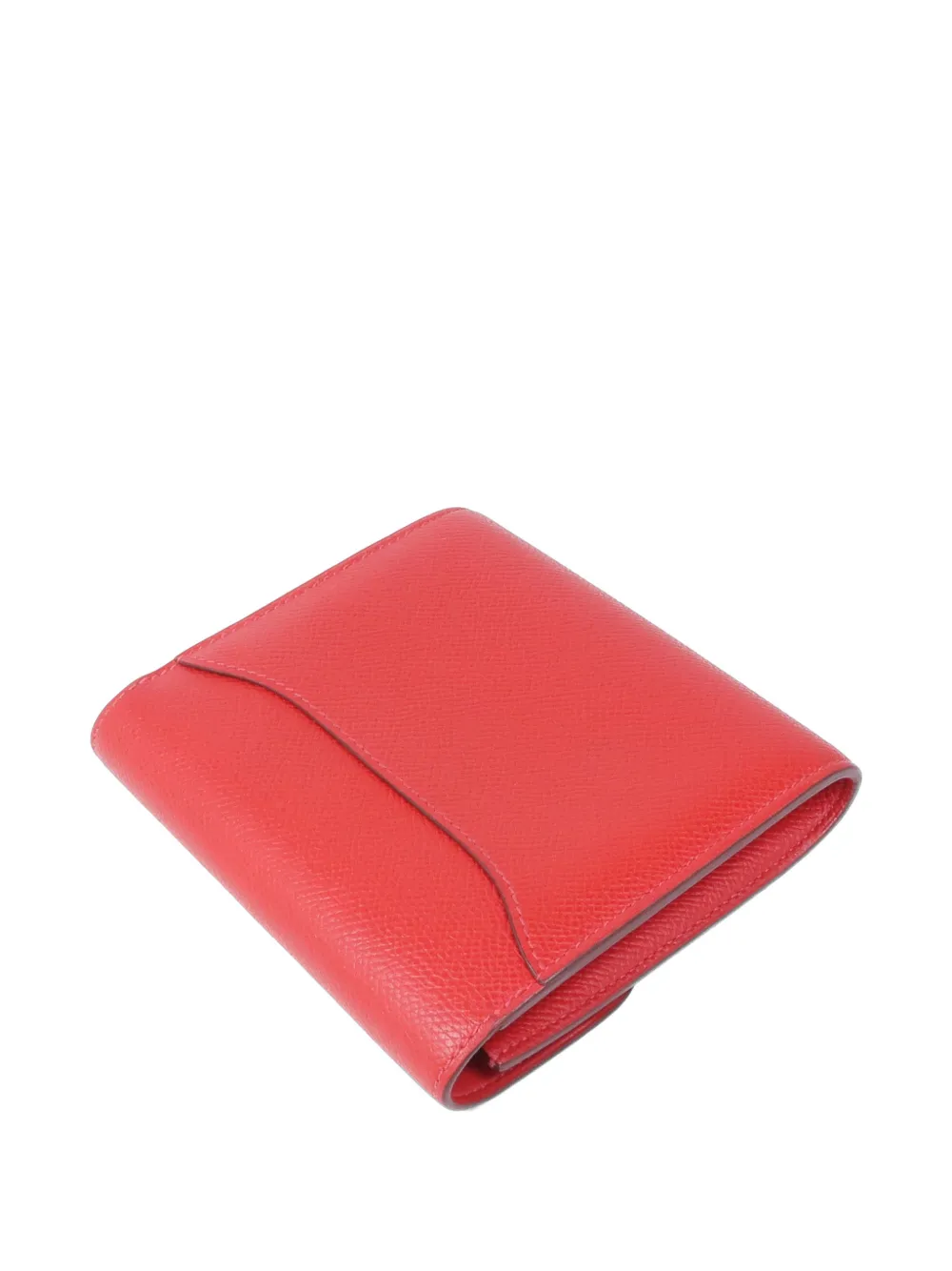 Pre-owned Hermes Constance Wallet In Red