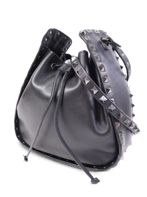 Valentino Garavani Pre-Owned Rockstud leather bucket bag
