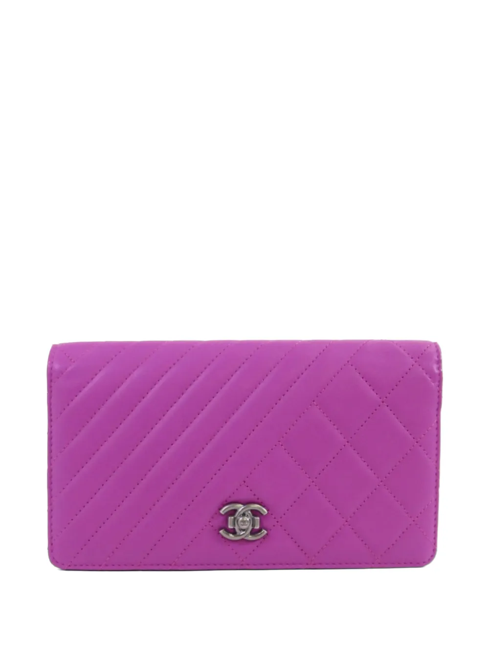 CHANEL Pre-Owned Boy CC long wallet - Viola