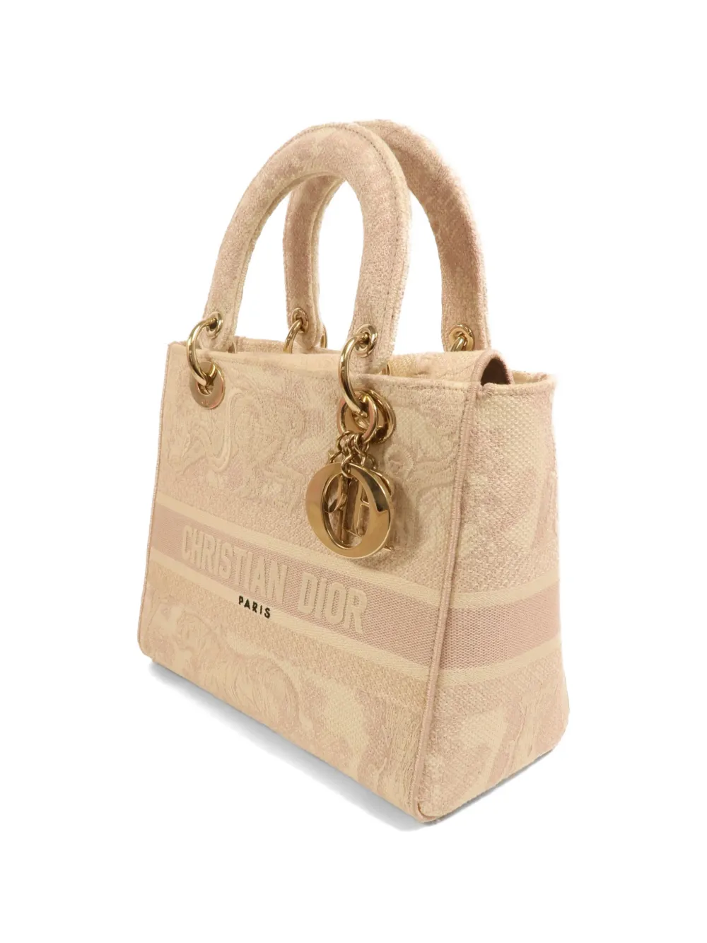 Christian Dior Pre-Owned Lady Dior schoudertas Beige