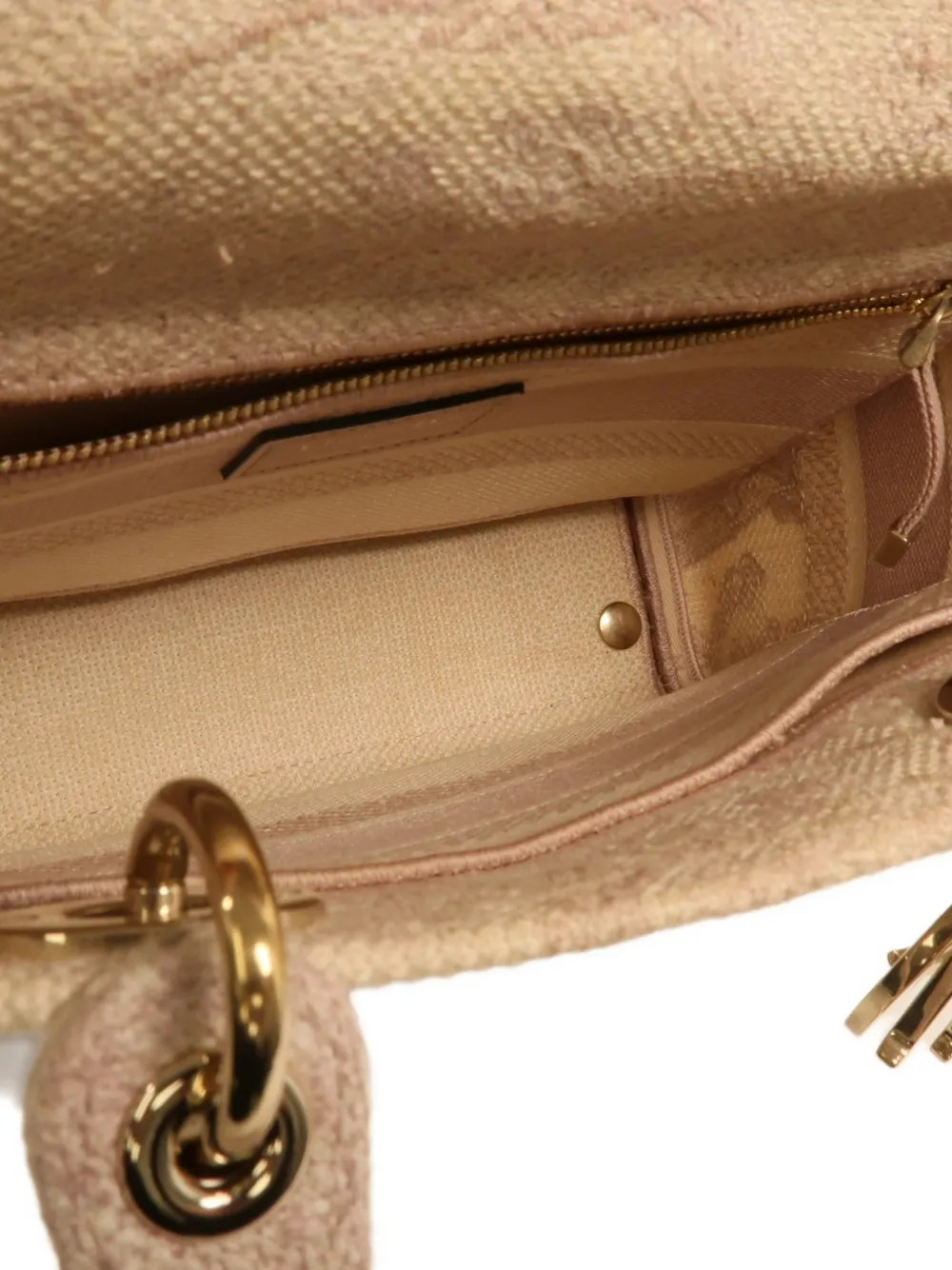 Christian Dior Pre-Owned Lady Dior schoudertas Beige