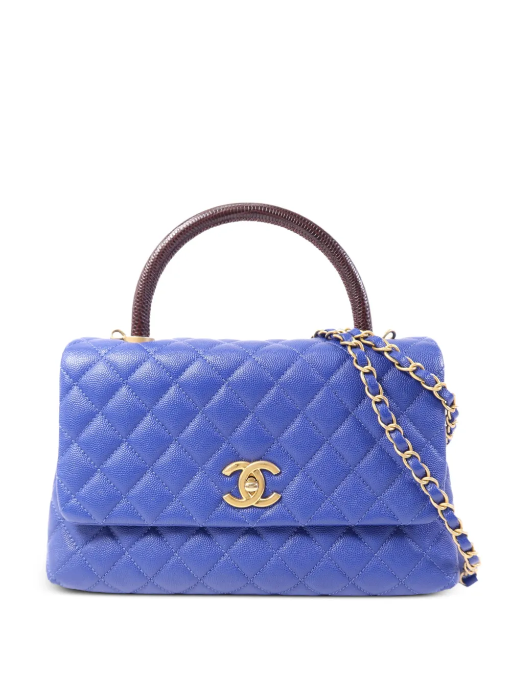 CHANEL Pre-Owned Coco Handle quilted tote bag - Blu