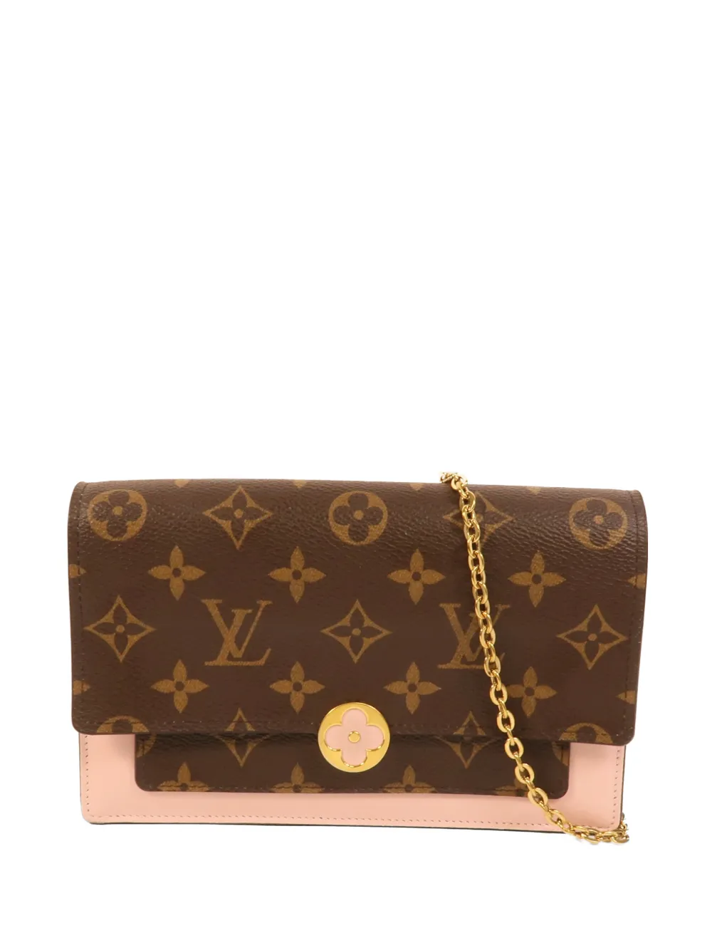 Louis Vuitton Pre-Owned Louis Vuitton Flore Monogram chain wallet shoulder bag - Marrone