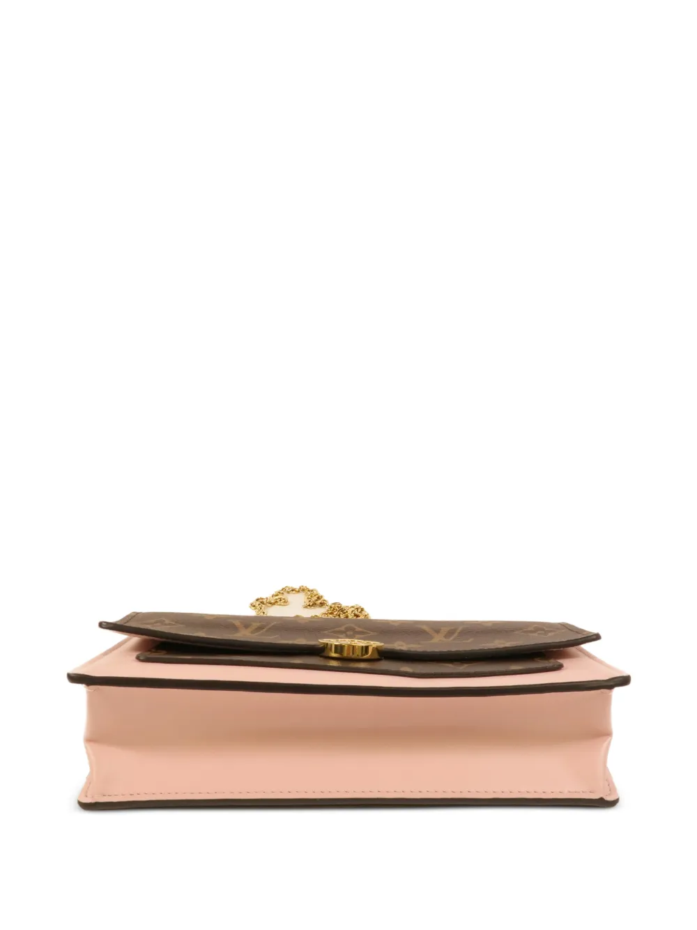 Louis Vuitton Pre-Owned Louis Vuitton Flore schoudertas met kettinghengsel en monogram Bruin