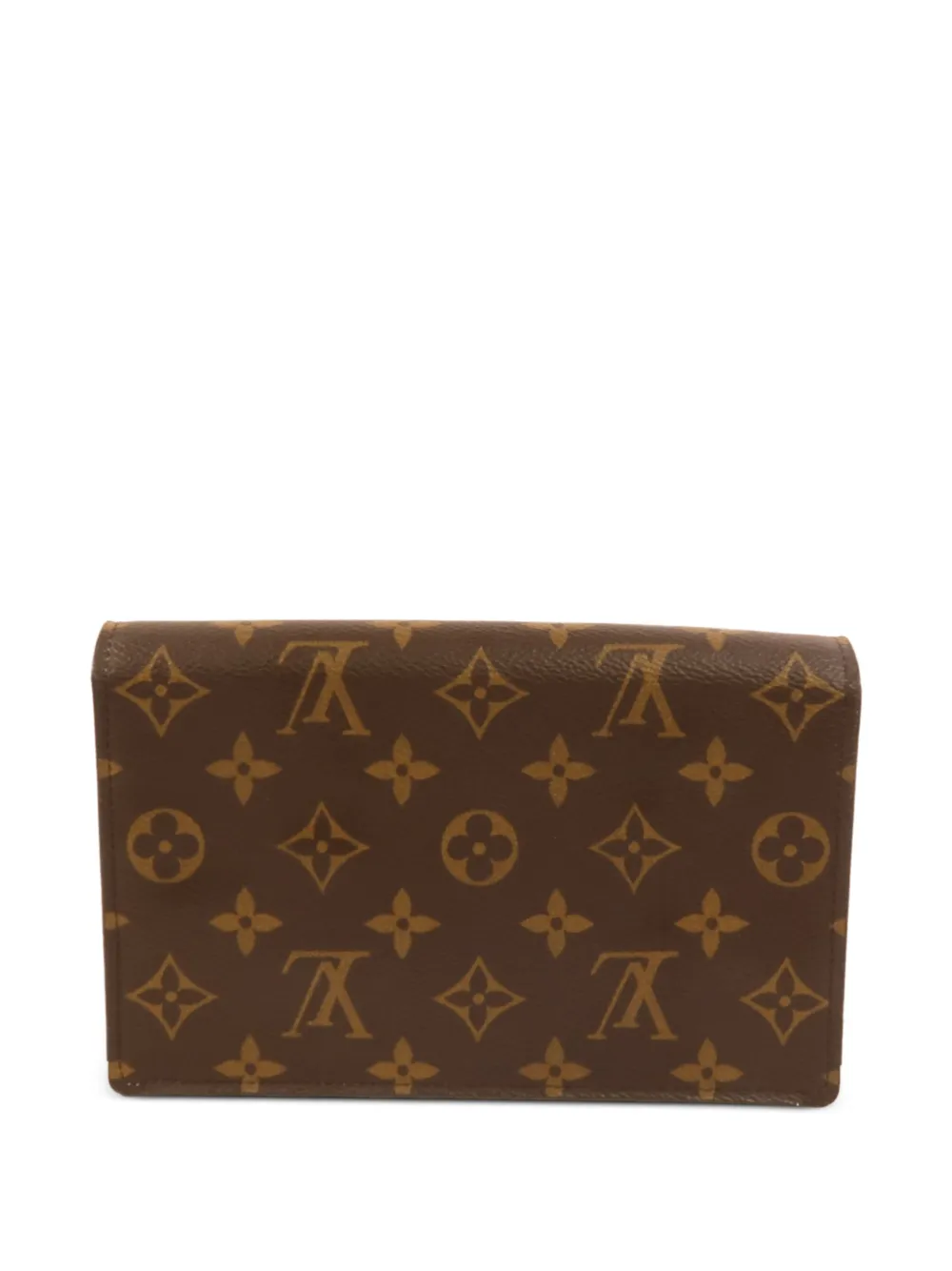 Louis Vuitton Pre-Owned Louis Vuitton Flore schoudertas met kettinghengsel en monogram Bruin