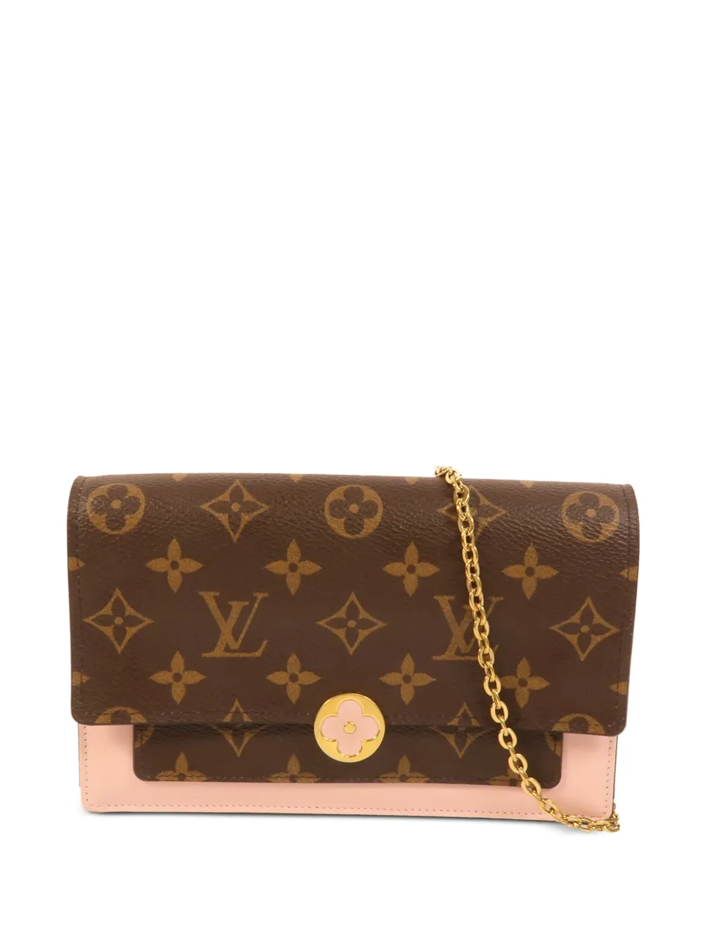 Louis Vuitton Pre-Owned Louis Vuitton Flore Monogram chain wallet shoulder bag - Marrone