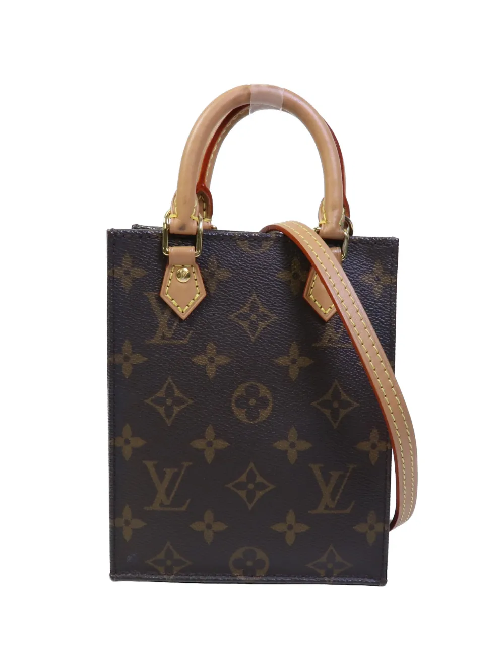 Louis Vuitton Pre-Owned Petit Sac Plat two-way handbag - Marrone
