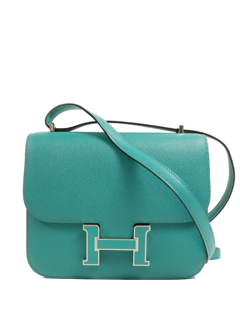 Hermès Pre-Owned mini Constance calfskin shoulder bag - Blu