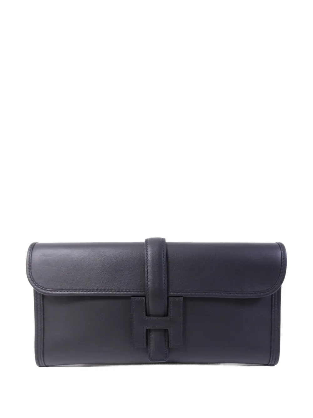 Hermès Pre-Owned PM Jije calfskin clutch bag - Nero