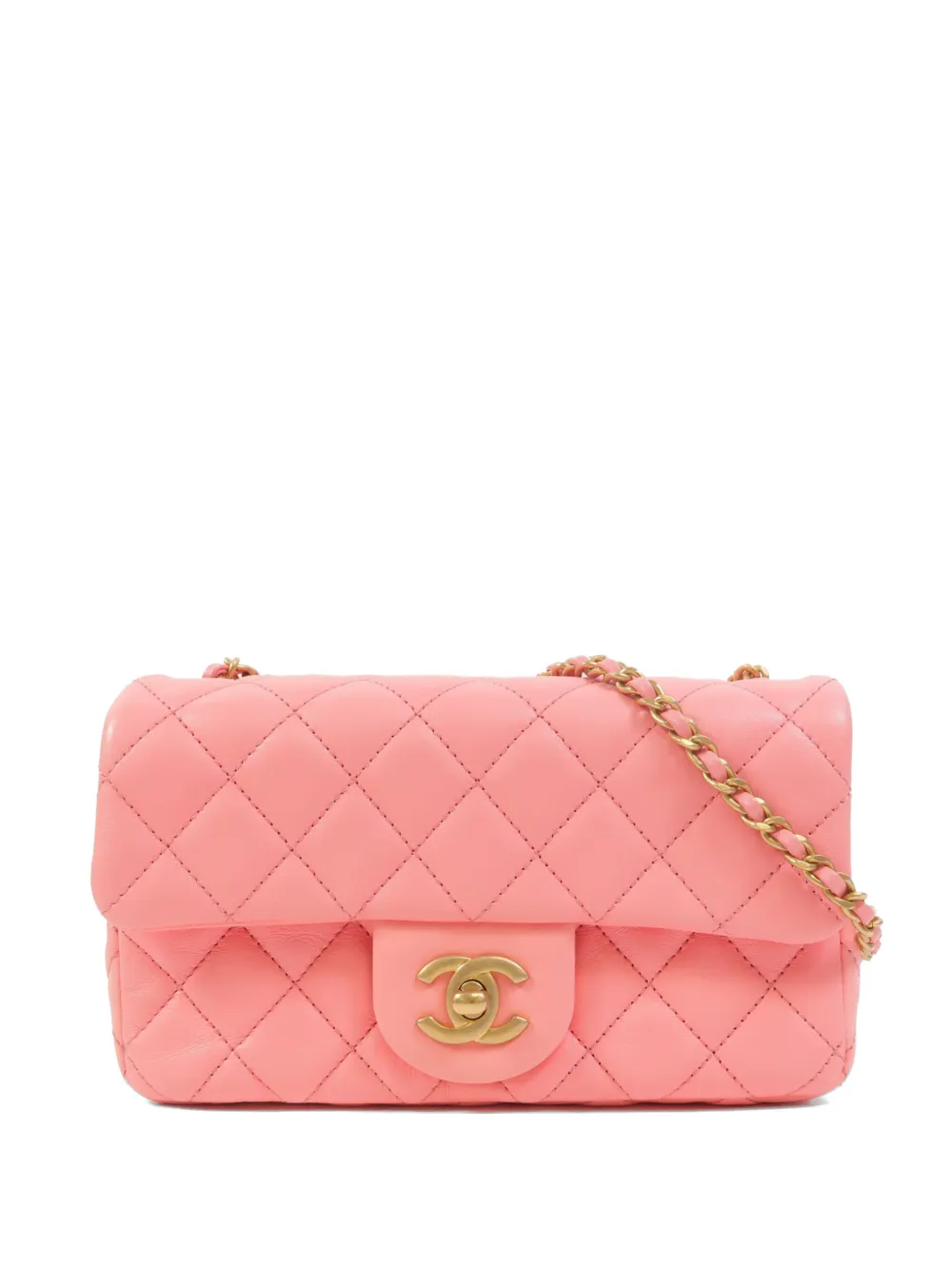 CHANEL Pre-Owned 20 CC turn-lock classic shoulder bag - Pink