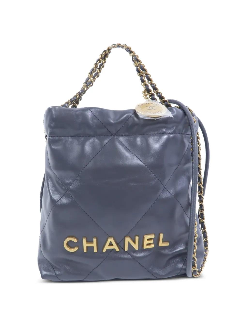 CHANEL Pre-Owned mini Chanel 22 chain tote bag - Grigio