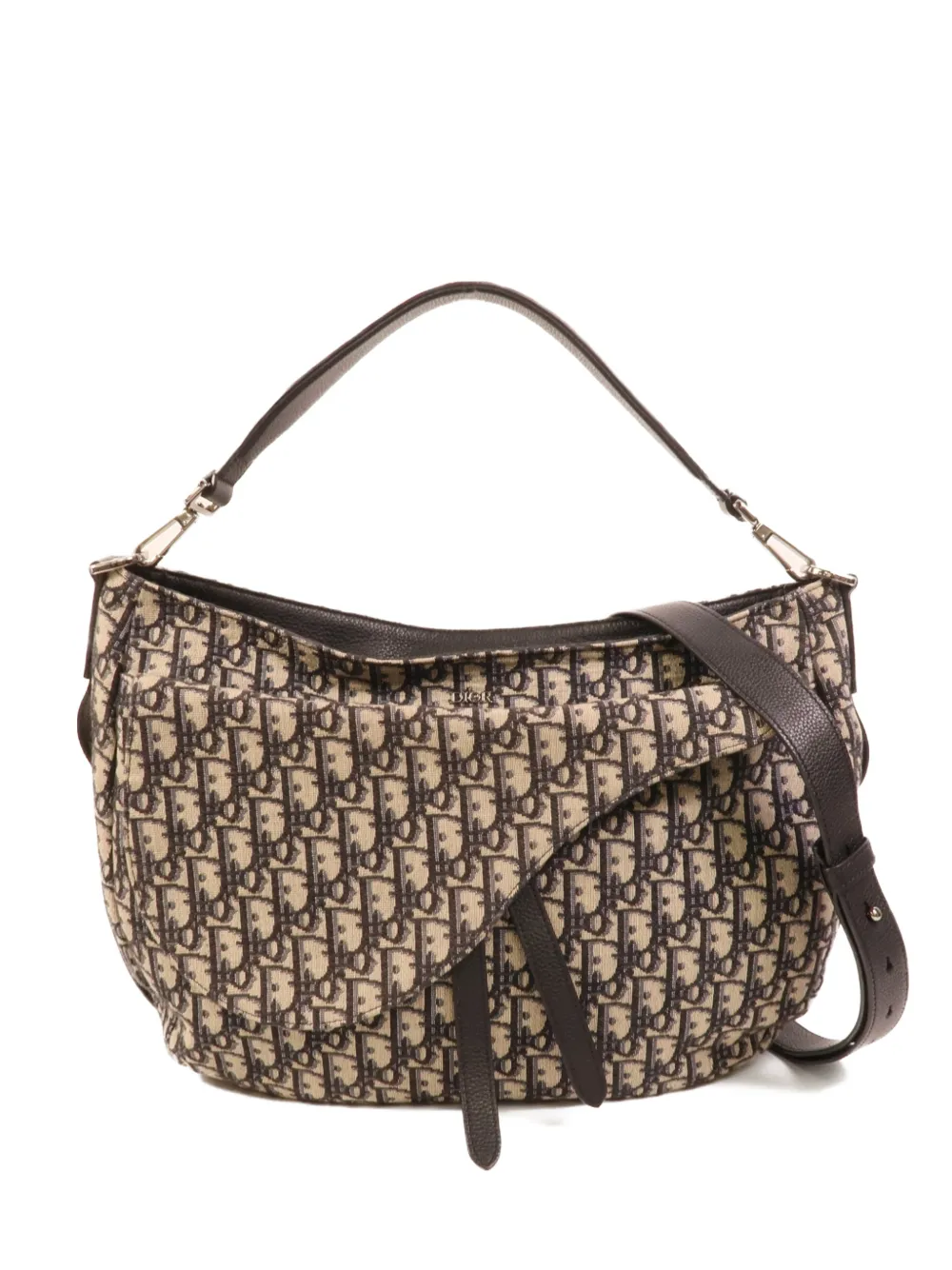 Christian Dior Pre-Owned Saddle canvas shoulder bag - Neutrals