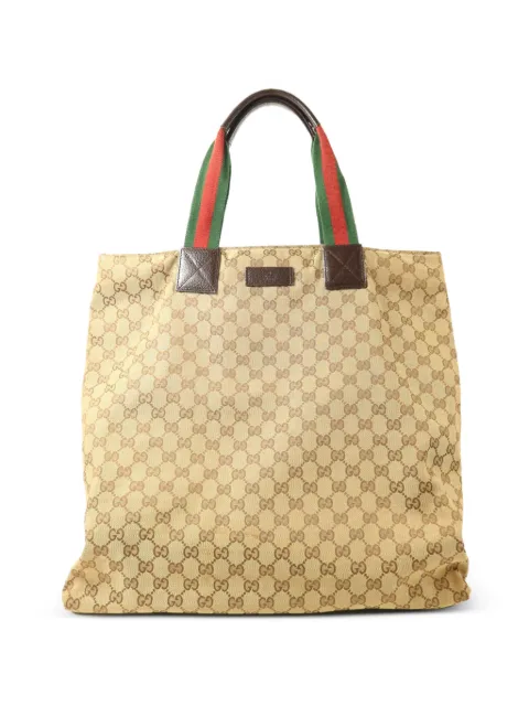 Gucci Pre-Owned GG Canvas Web-stripe tote bag