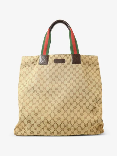 Gucci Pre-Owned GG Canvas Web-stripe tote bag