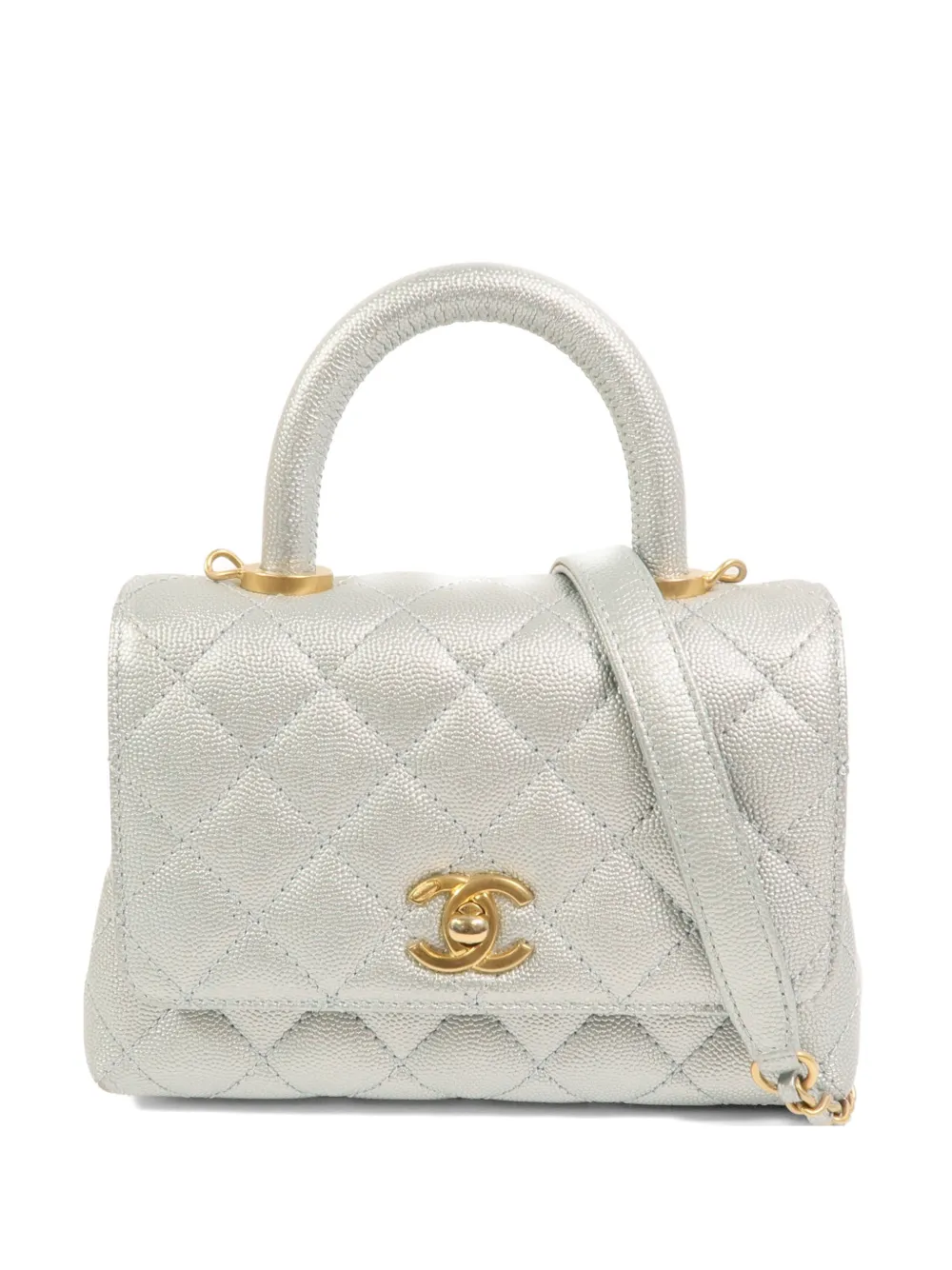 CHANEL Pre-Owned mini Coco Handle tote bag - Blu