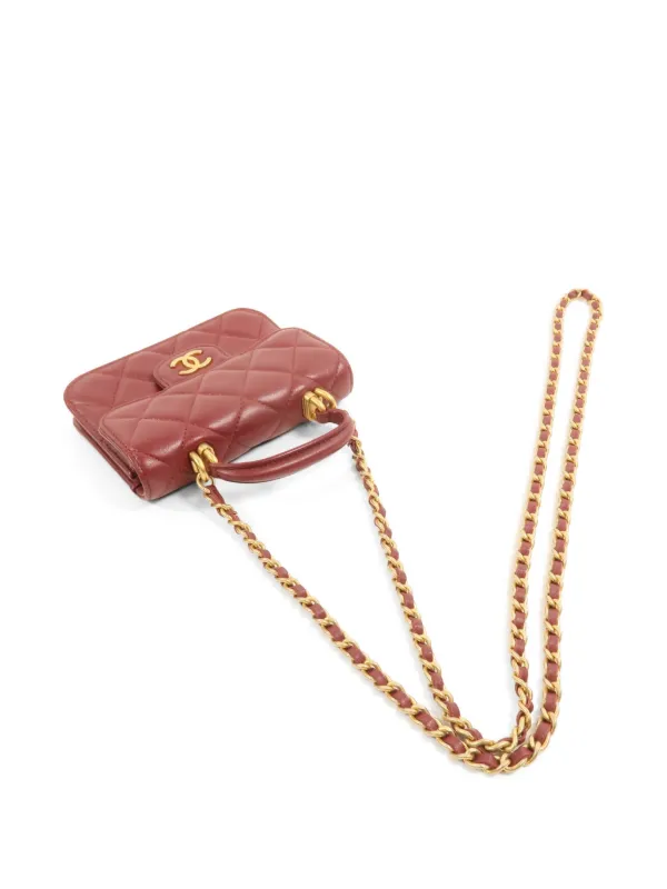 CHANEL Pre-Owned チェーンストラップ ショルダーバッグ | レッド