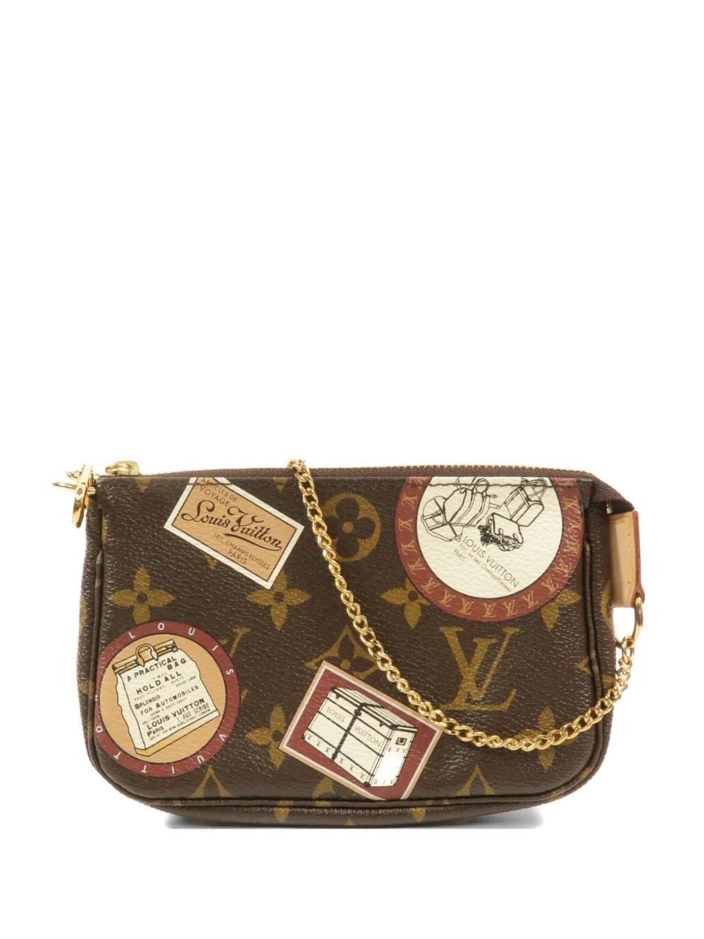 Louis Vuitton Pre-Owned Mini Pochette Accessoires Monogram-pattern mini bag - Marrone