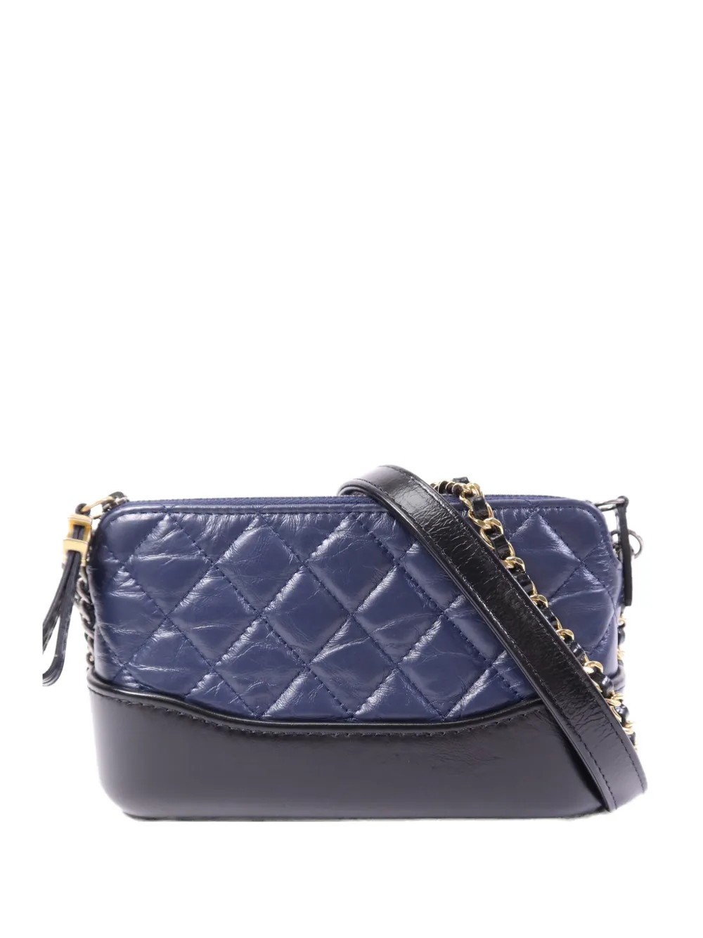 CHANEL Pre-Owned Gabrielle leather shoulder bag - Blue