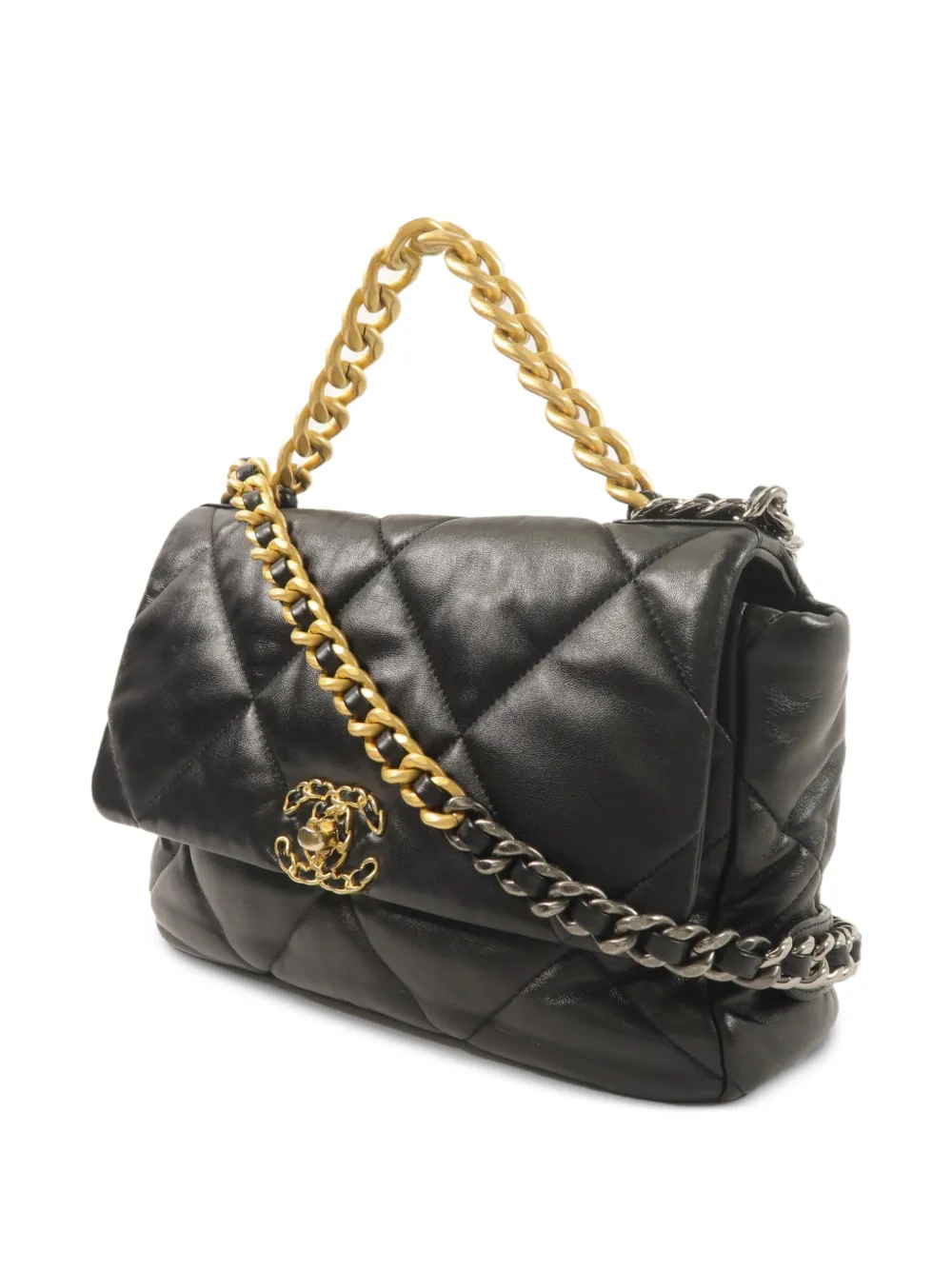 CHANEL Pre-Owned CC Chanel 19 schoudertas Zwart