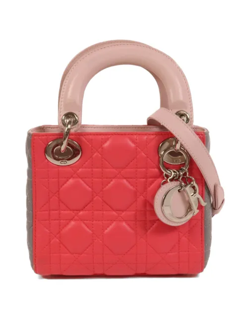 Christian Dior Pre-Owned mini Lady Dior leather tote bag
