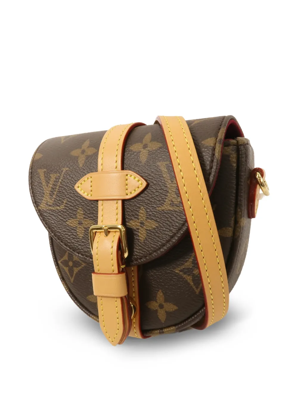 Louis Vuitton Pre-Owned Chantilly kleine canvas schoudertas met monogram Bruin