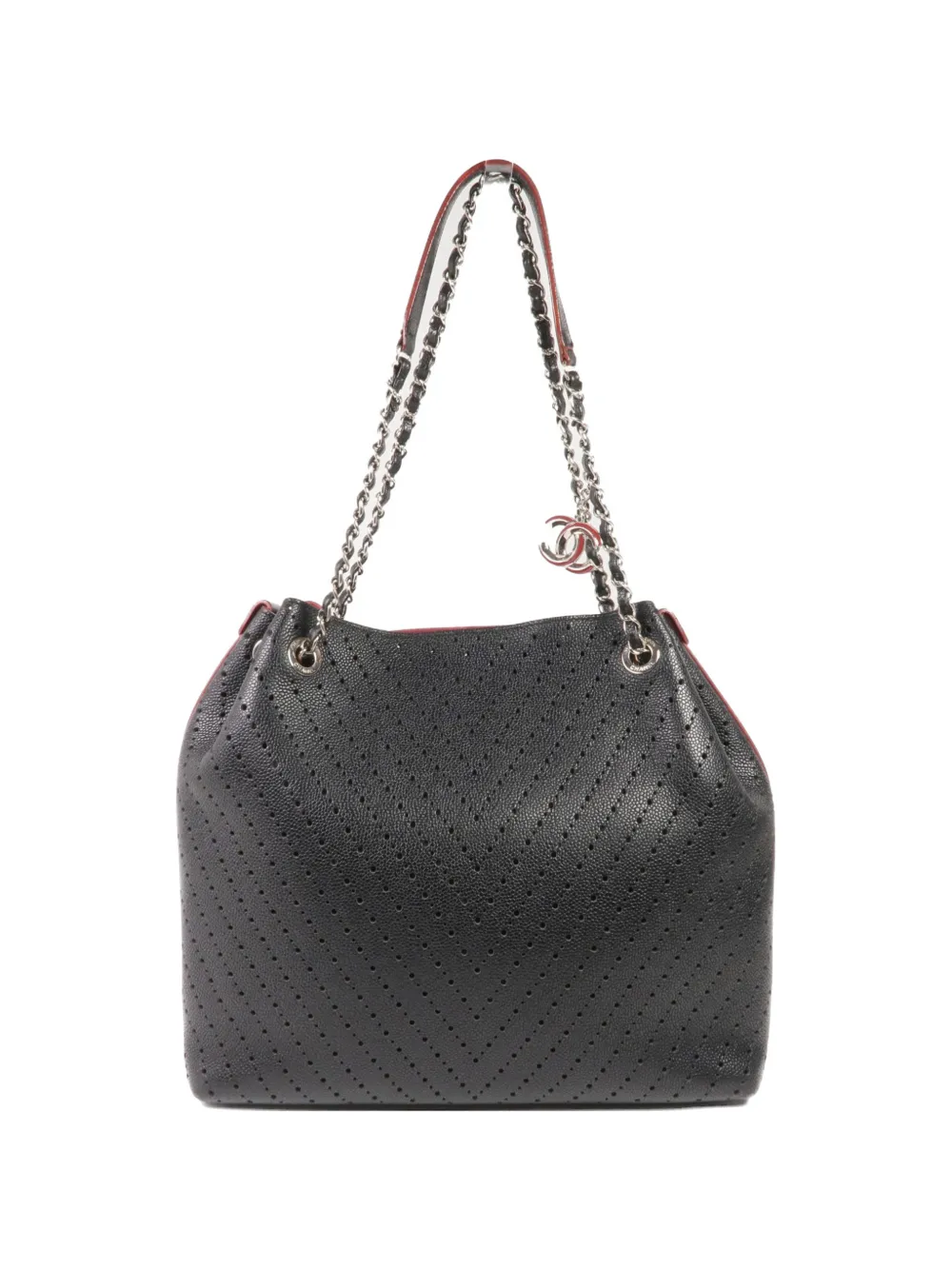 CHANEL Pre-Owned CC chain-link-strap tote bag - Nero