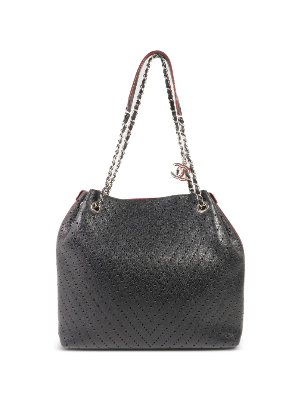 CHANEL Pre-Owned CC chain-link-strap tote bag - Nero