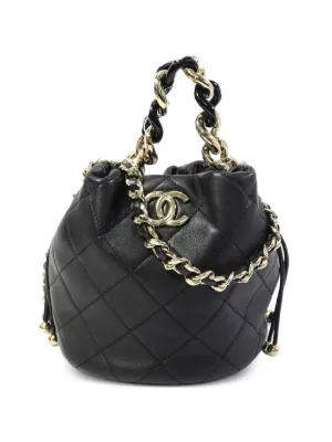 CHANEL Pre-Owned ドローストリング ショルダーバッグ | ブラック