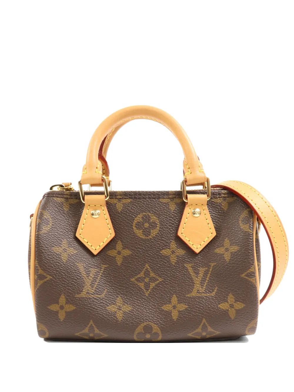 Louis Vuitton Pre-Owned nano Speedy Monogram canvas tote bag - Marrone