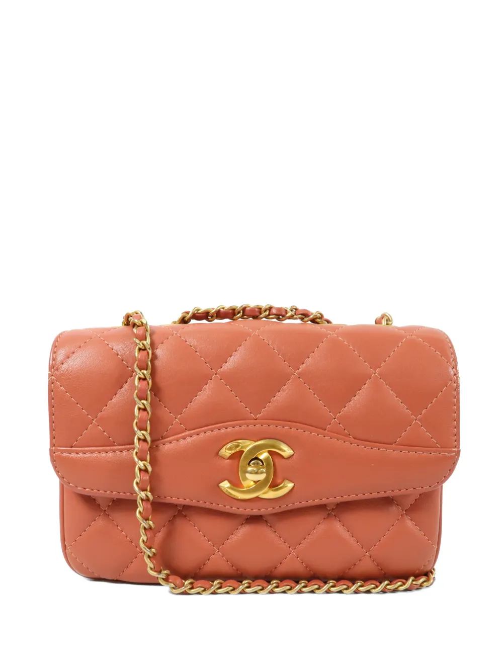 CHANEL Pre-Owned CC turn-lock shoulder bag - Arancione