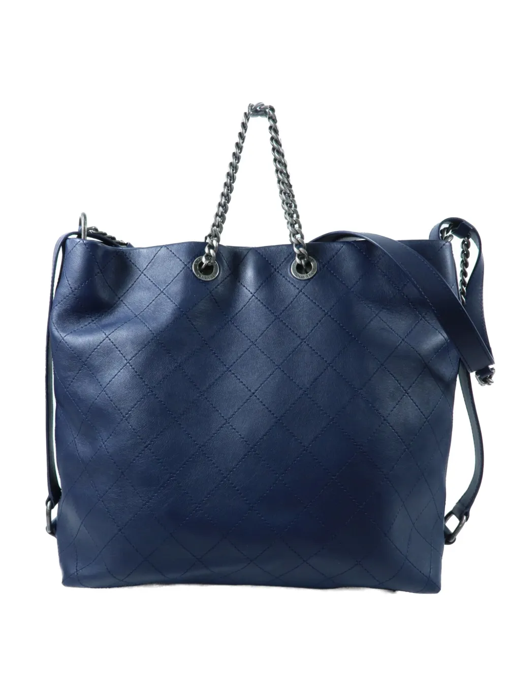 CHANEL Pre-Owned CC diamond-quilted shoulder bag - Blau