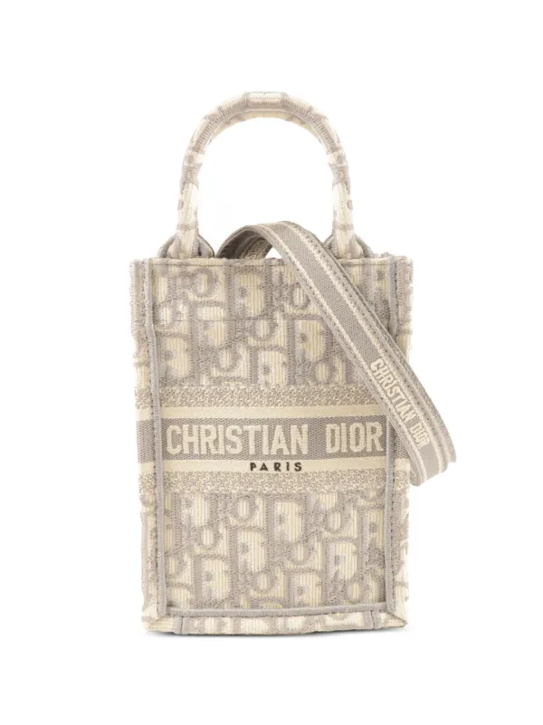 Dior Pre-owned Mini Book Tote Tote Bag in Neutrals