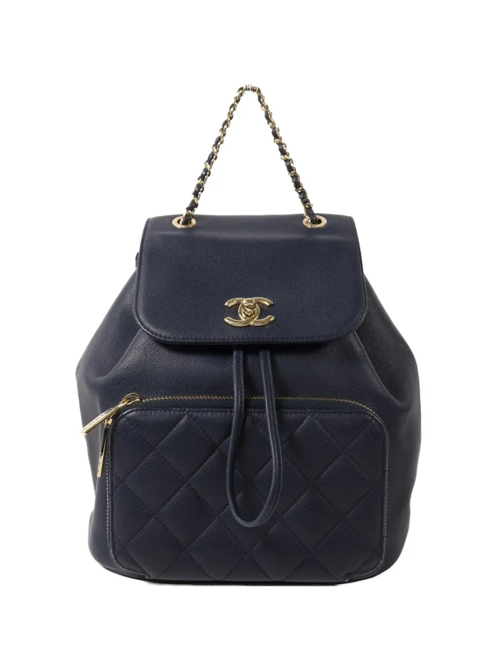 CHANEL Pre-Owned Business Affinity leather backpack - Blu