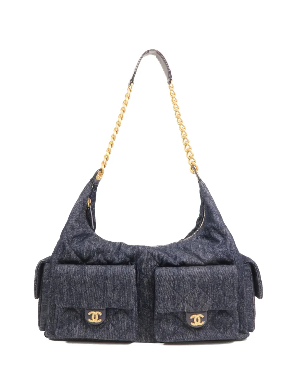 CHANEL Pre-Owned CC quilted shoulder bag - Blu