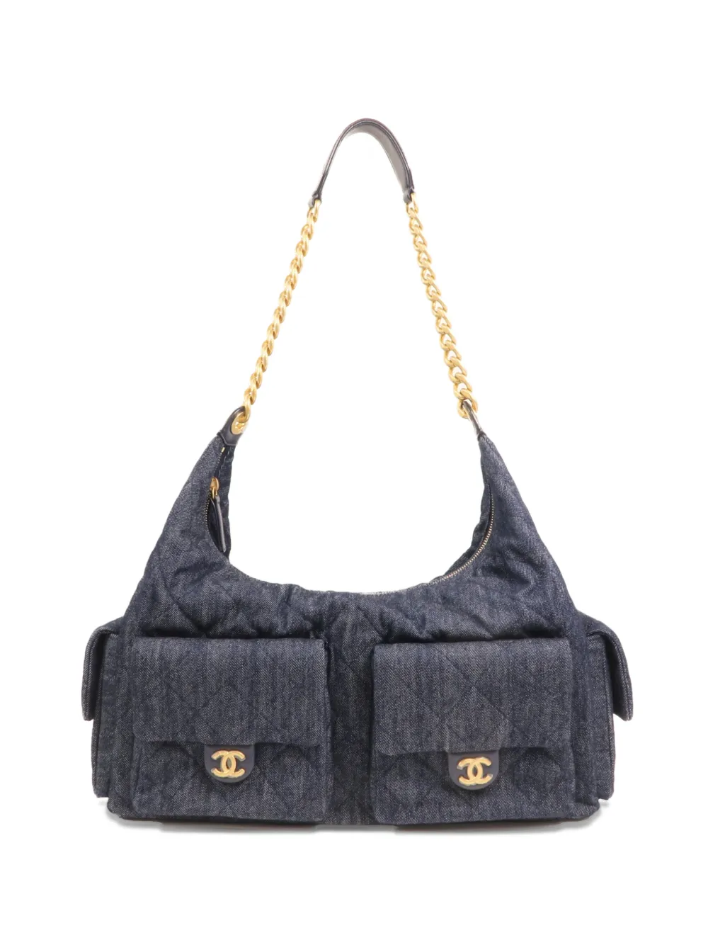 CHANEL Pre-Owned CC quilted shoulder bag - Blu