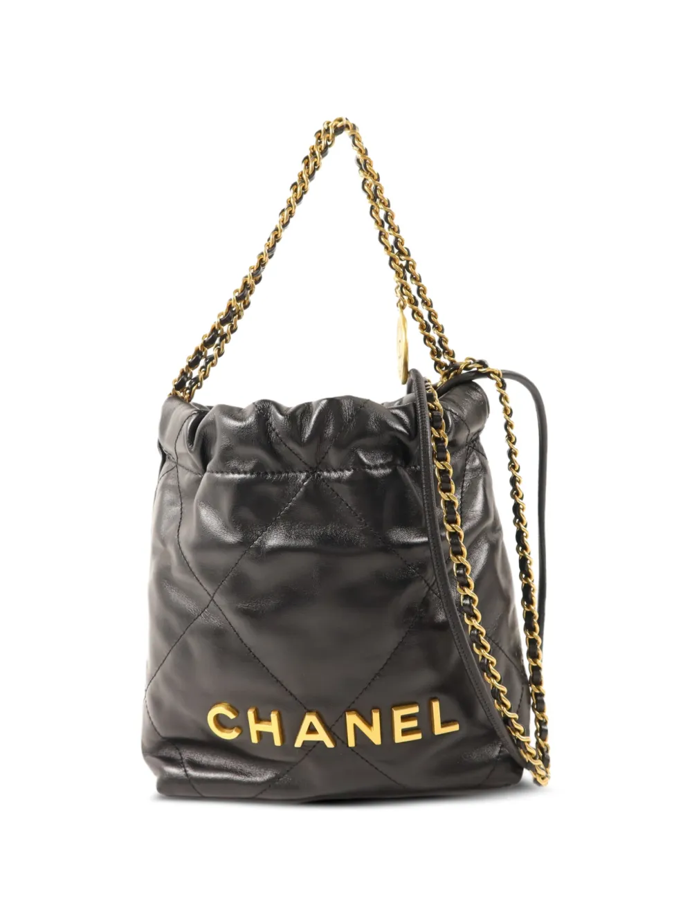 CHANEL Pre-Owned 22 quilted shoulder bag - Black