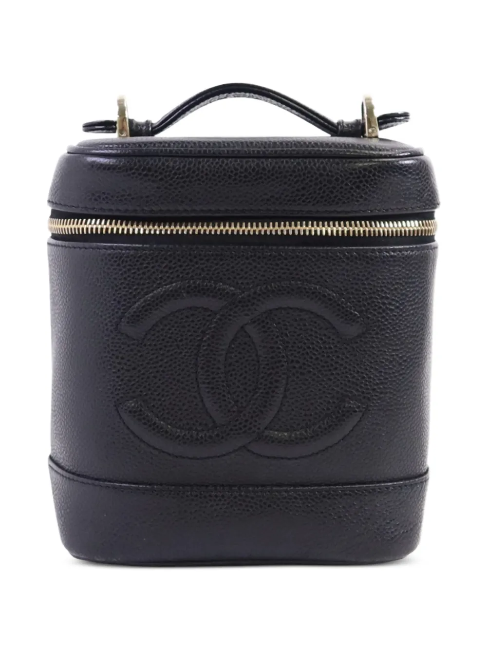 CHANEL Pre-Owned leather make up bag - Nero