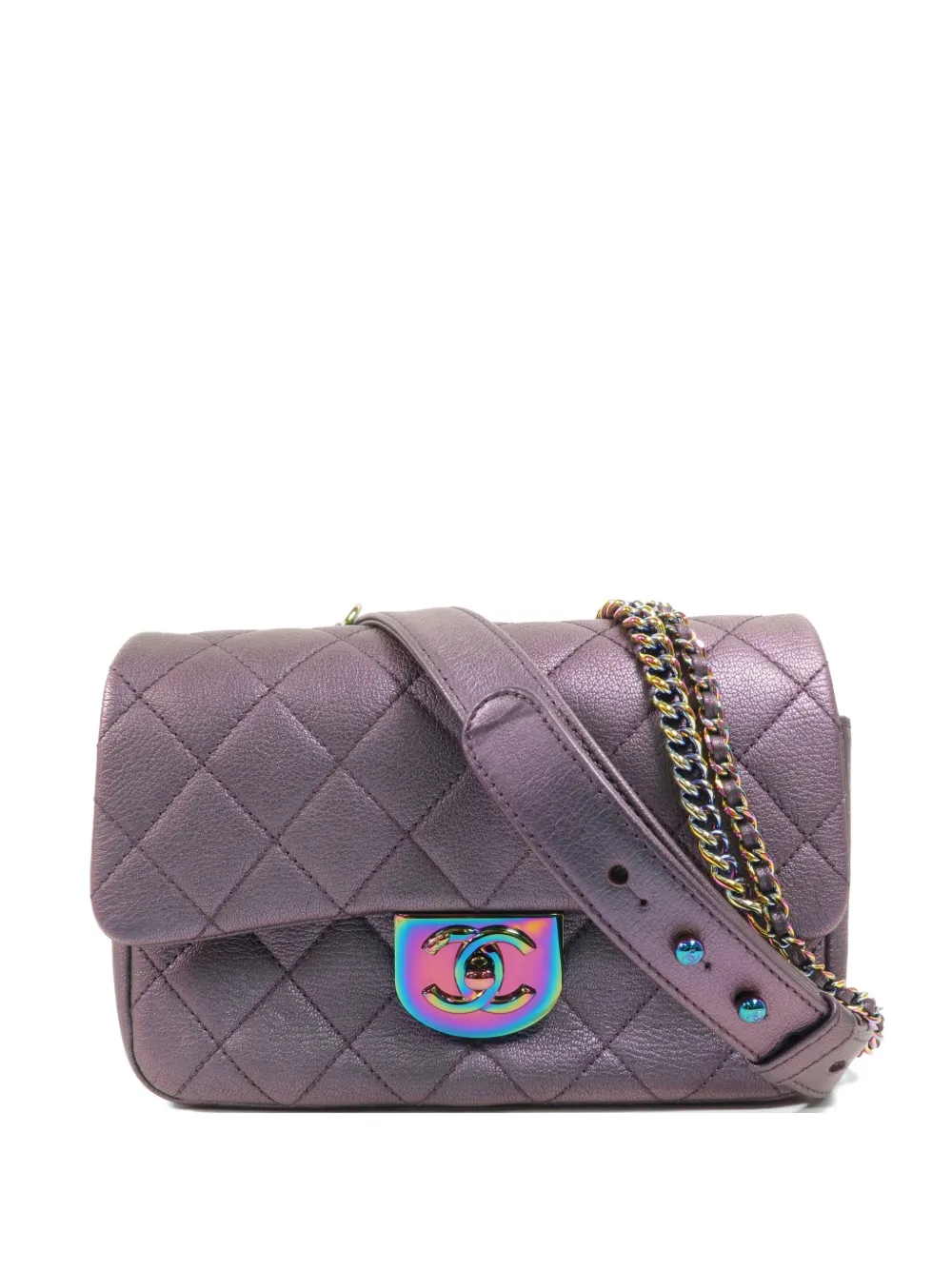 CHANEL Pre-Owned CC chain shoulder bag - Viola