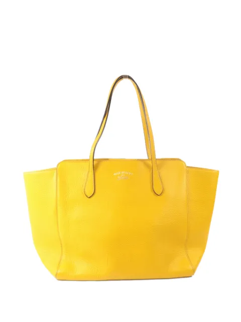Gucci Pre-Owned large Swing leather tote bag