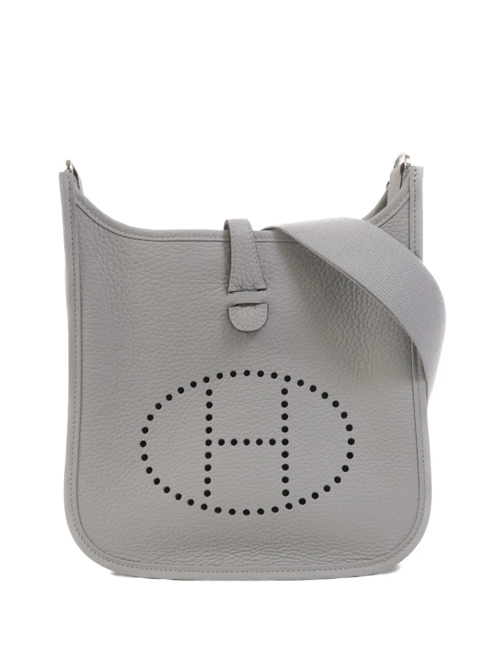 Hermès Pre-Owned 23 Evelyne leather shoulder bag - Grigio
