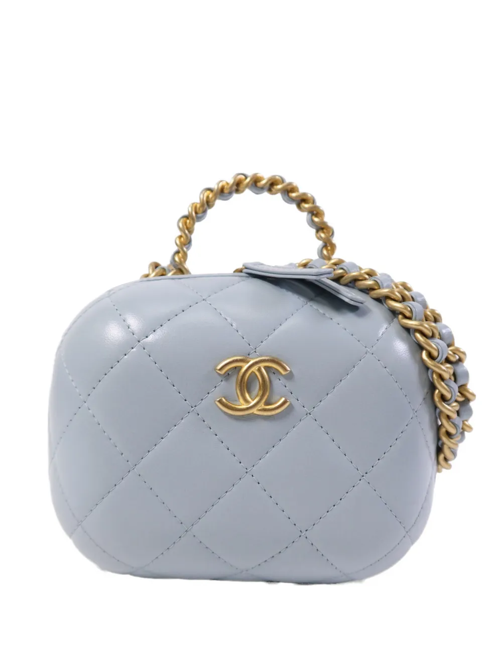 CHANEL Pre-Owned Bubble Vanity leather shoulder bag - Blu