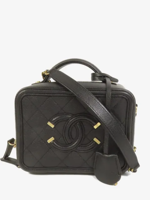 CHANEL Pre-Owned Filigree CC vanity case shoulder bag