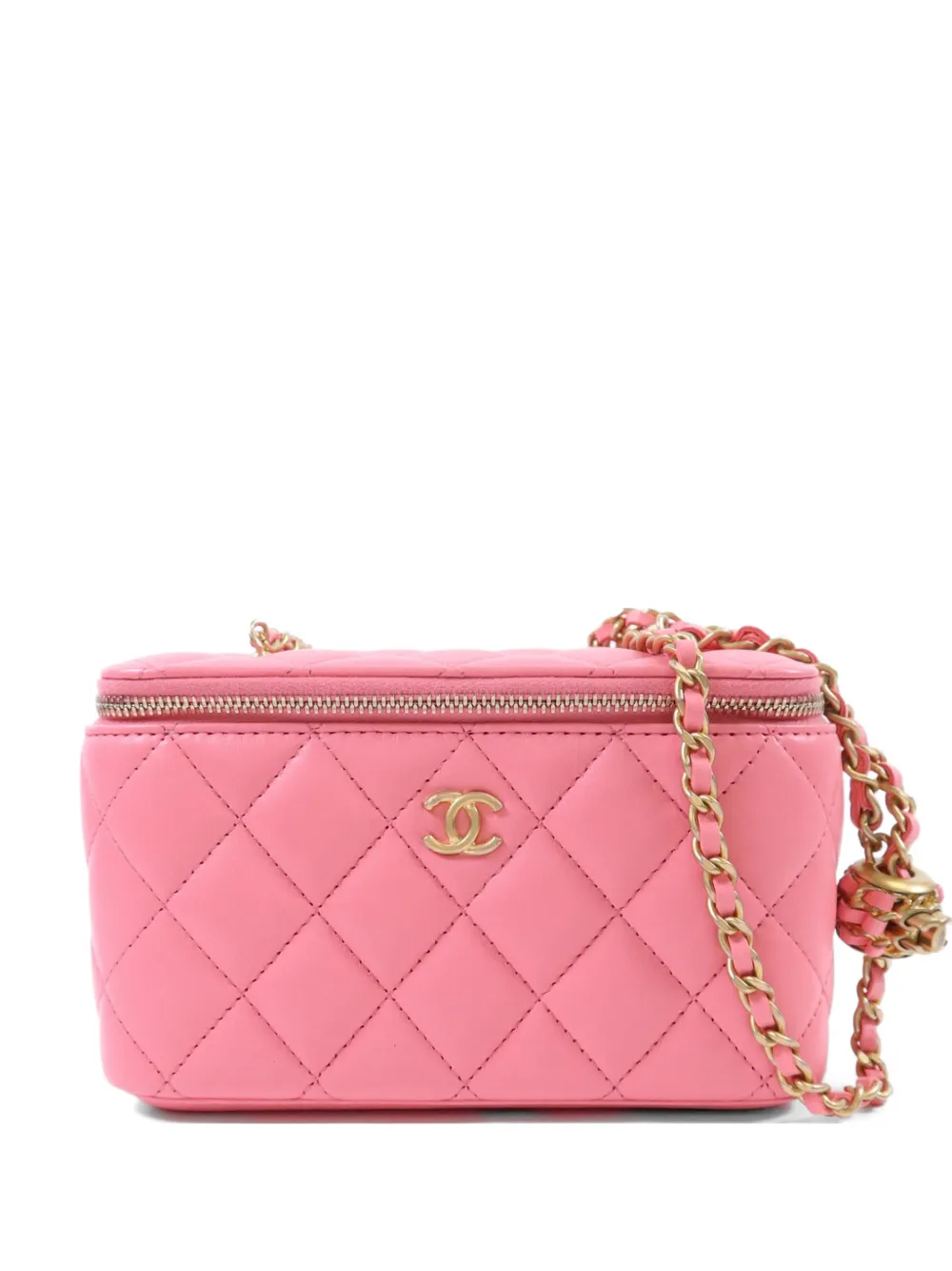 CHANEL Pre-Owned Vanity CC quilted shoulder bag - Rosa