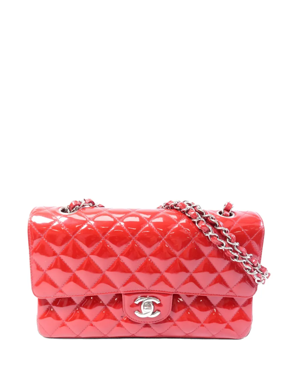 CHANEL Pre-Owned CC turn-lock shoulder bag - Rosso