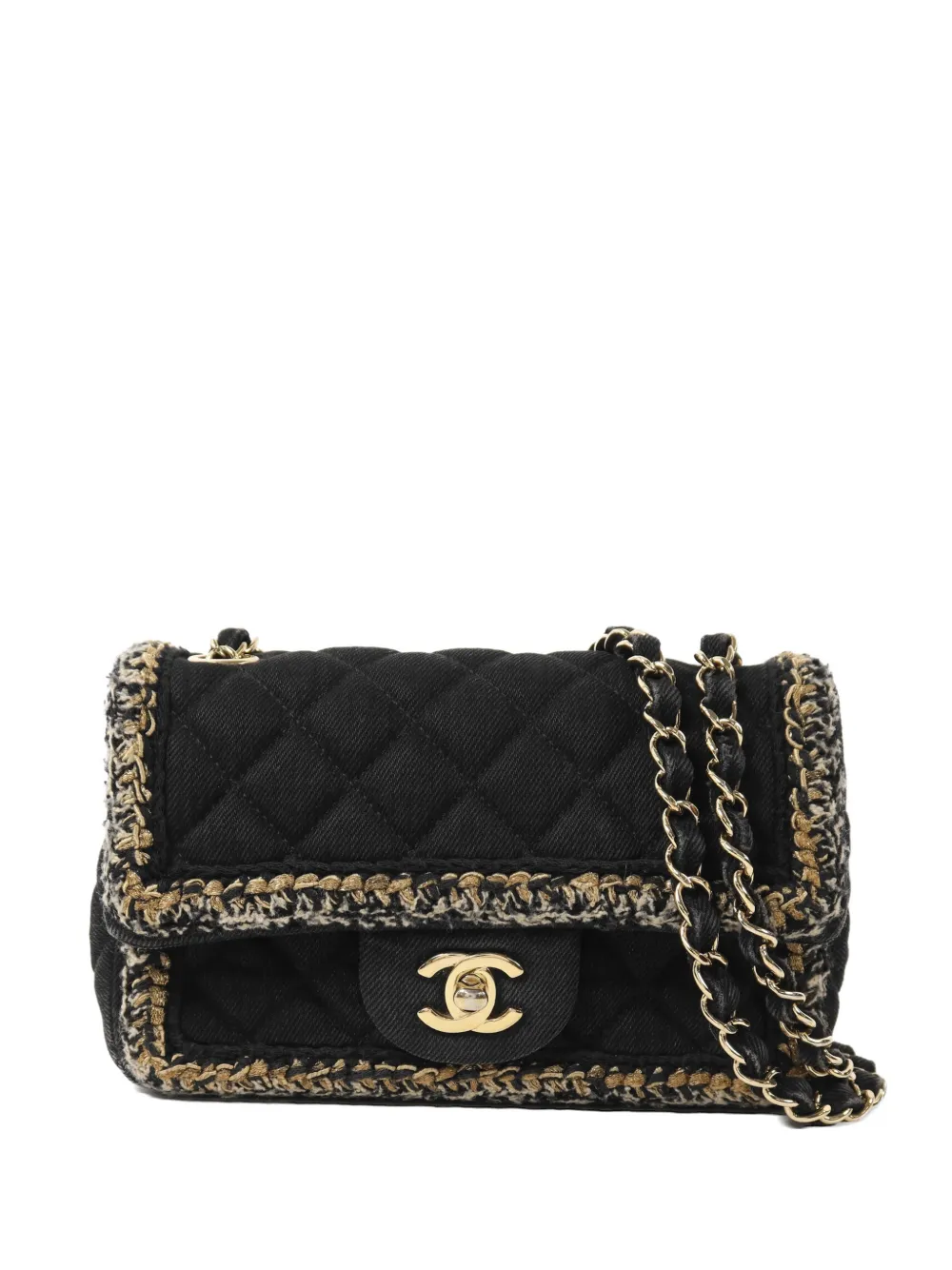 CHANEL Pre-Owned turn-lock-fastening shoulder bag - Black