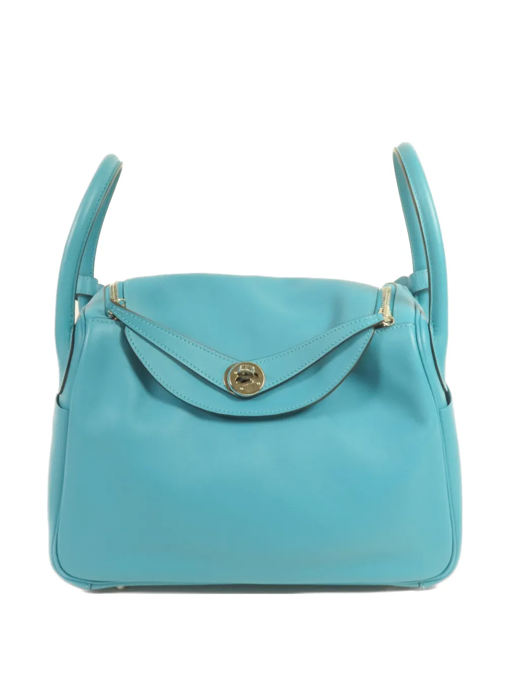 Hermès Pre-Owned 30 Lindy Swift leather tote bag - Blu