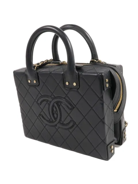 CHANEL Pre-Owned CC quilted vanity case shoulder bag