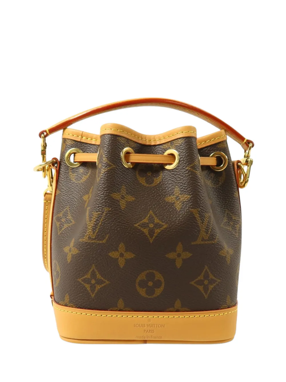 Louis Vuitton Pre-Owned nano Noe Monogram canvas bucket bag - Marrone