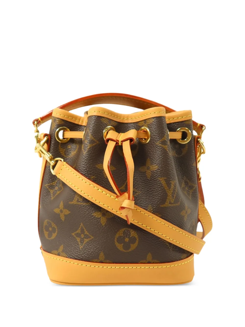 Louis Vuitton Pre-Owned nano Noe Monogram canvas bucket bag - Marrone